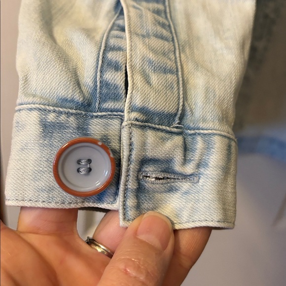 Dear John EUC Oversized Light Blue Shacket size S - Picture 5 of 7